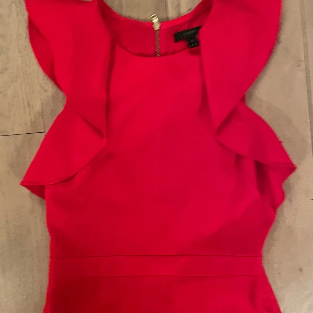 J Crew Ruffle Shoulder Dress - Picture 3 of 4